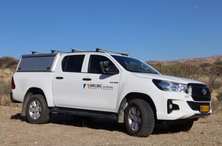 Melbic 4x4 Car Rentals Namibia Toyota Hilux 2.4 Double Cab with No Tent