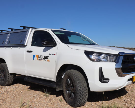 Melbic 4x4 Car Rentals Namibia Toyota Hilux Single Cab without rooftent