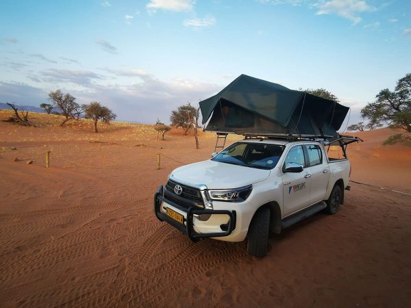 Melbic 4×4 Car Rental vehicle in the Kalahari Desert Melbic 4x4 Car Rental vehicle in the Kalahari Desert